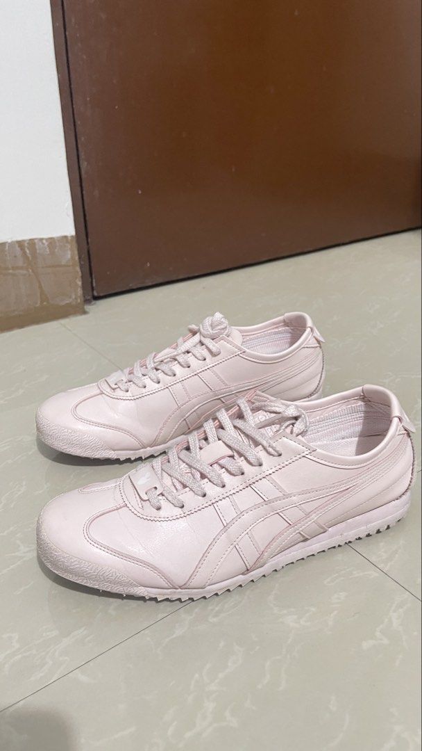 Onitsuka Tiger MEXICO 66 Cactful-S Pink (Category: Sneakers) located in Makati City. Submitted by kattarin (Listing ID 1466439053, Image 3). Description: - Brand/Model: Onitsuka Tiger Mexico 66 Cactful-S - Color: Pink - Size: US Women 7 / US Unisex 5.5 / EUR 38 - Material: Sustainable cactus-derived upper - Condition: Excellent, clean soles with barely any wear - Inclusions: Original box included - Style: Classic low-top design with signature sid