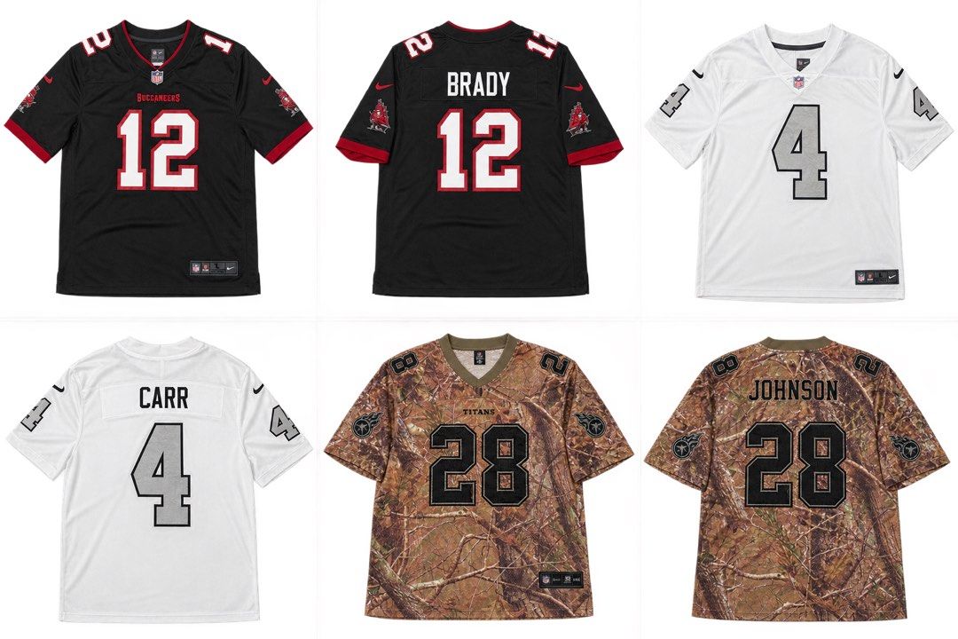 Original NFL Jersey’s 1 Real Tree (Category: Formal Shirts) located in Manila. Submitted by mustuffisustuff (Listing ID 1466560890, Image 1). Description: 2k for Carr negotiable Pm for offers ReeBook RT As pack all 2 5k NEGO VIA PM RT Vintage Original (Tom Brady Sold).
