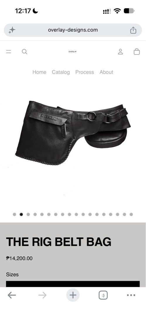 Overlay The Rig Belt Bag in Black (Category: Belt bags, Clutches and Pouches) located in Caloocan City. Submitted by s2nf4t (Listing ID 1466520992, Image 1). Description: SEND OFFER - Brand: Overlay The Rig Belt Bag - NEVER WORN - Material: Genuine black leather with a textured finish - Design: Distinctive asymmetrical layout featuring multiple pouches - Details: Embossed logo flap and metallic hardware - Condition: Clean, never worn - Inclusions
