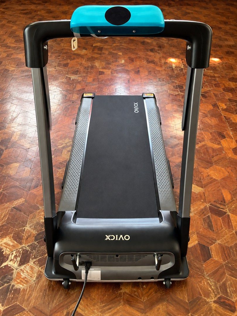 Ovicx Q2S Plus Foldable Treadmill (Category: Cardio & Fitness Machines) located in Manila. Submitted by angelshope (Listing ID 1466413360, Image 2). Description: OVICX Q2S Plus Folding Treadmill FEATURES: * 1.25 HP Continuous / 3.0 HP Peak Motor * Maximum Speed: 14 km/h * Running Area: 43 × 125 cm * Foldable & Space-Saving Design * Silkworm® Shock Absorption System * Hand-Grip Heart Rate Monitor * Bluetooth Connectivity * App/Entertainment Connec