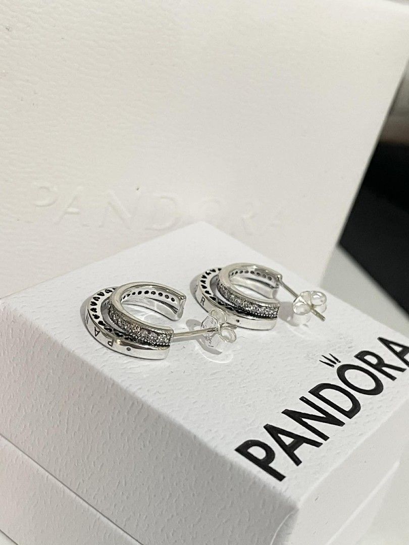 Pandora Double Hoop Earrings (Category: Earrings) located in Manila. Submitted by mycloset2025 (Listing ID 1466344669, Image 2). Description: .