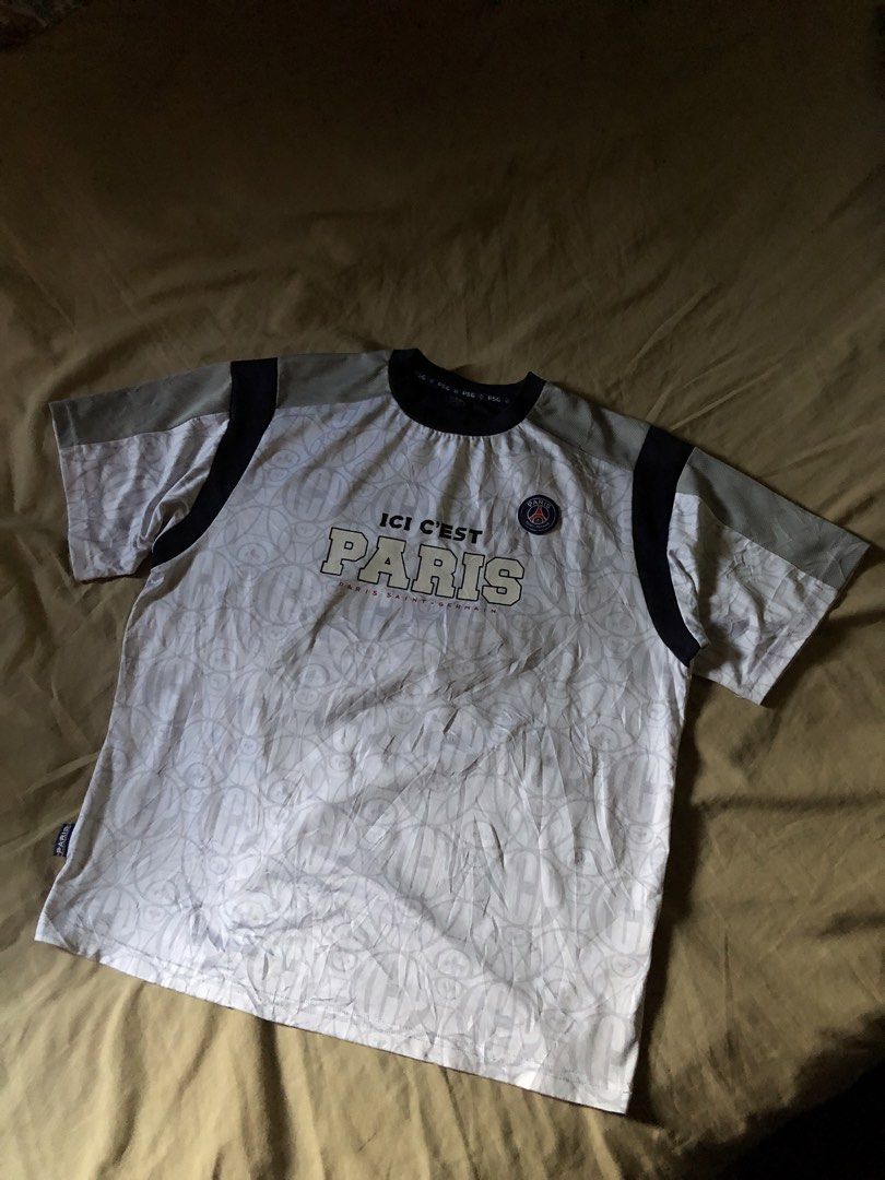 Paris Saint-Germain pre-match jersey (Category: Activewear) located in Muntinlupa City. Submitted by josh_fitsnfinds (Listing ID 1466407839, Image 1). Description: no issues, good as new..