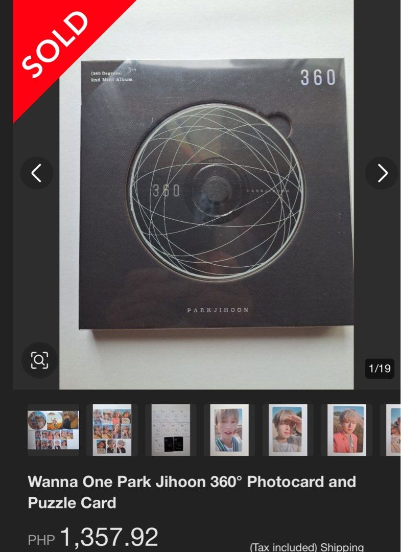 Park Ji Hoon 360 2nd Mini Album Set (Category: CDs & DVDs) located in Manila. Submitted by starbalesukandjapansurplus (Listing ID 1466501314, Image 2). Description: - Park Ji Hoon 360 2nd Mini Album Bundle (Black & White versions) - Brand new and factory sealed in original plastic - Official Maru Entertainment release - Tracklist: I AM, 360, Whistle, Hurricane, Casiopeia, Still Love You, Strange.