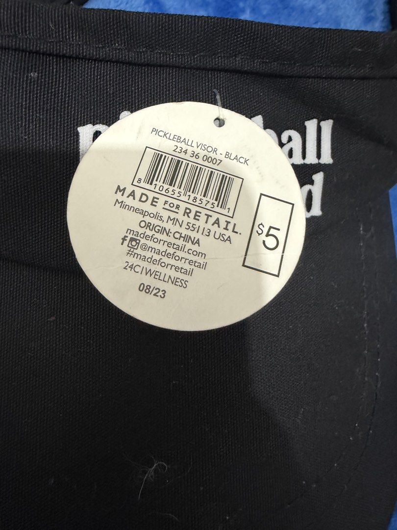 Pickleball Obsessed Black Visor Hat (Category: Caps & Hats) located in Makati City. Submitted by petite_preloved2 (Listing ID 1466448204, Image 3). Description: .