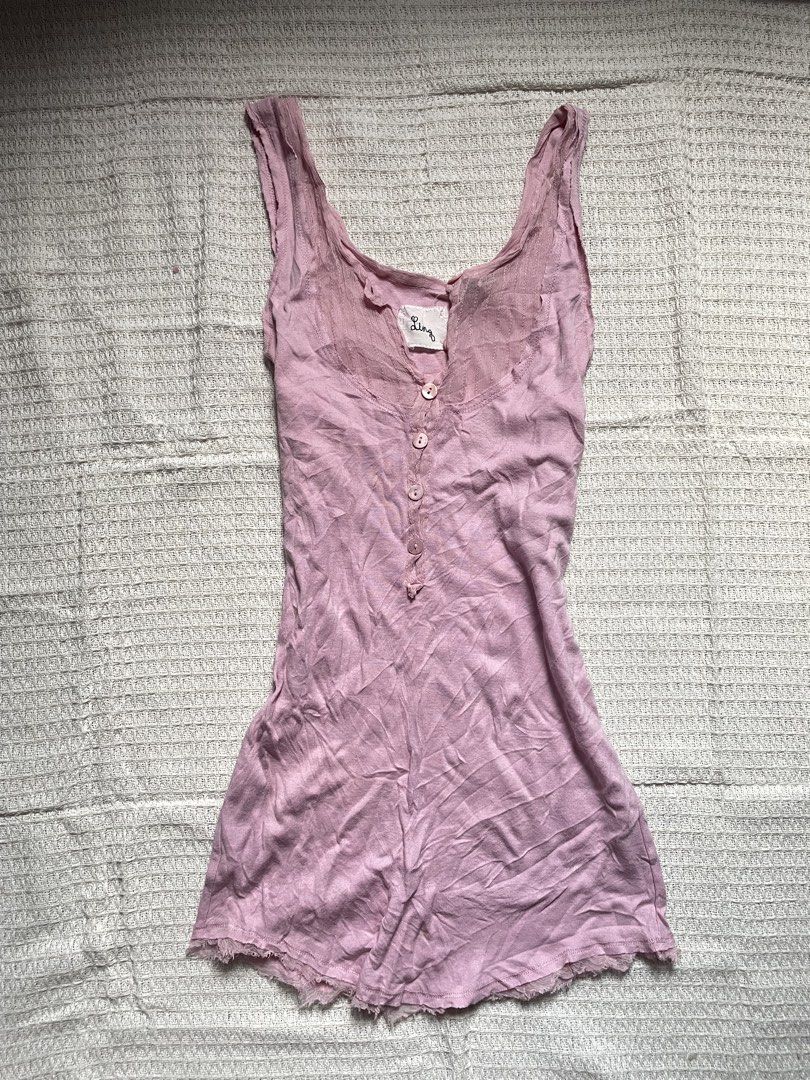 pink lace trim top (Category: Sleeveless) located in Meycauayan. Submitted by fae.trove (Listing ID 1466389059, Image 1). Description: .