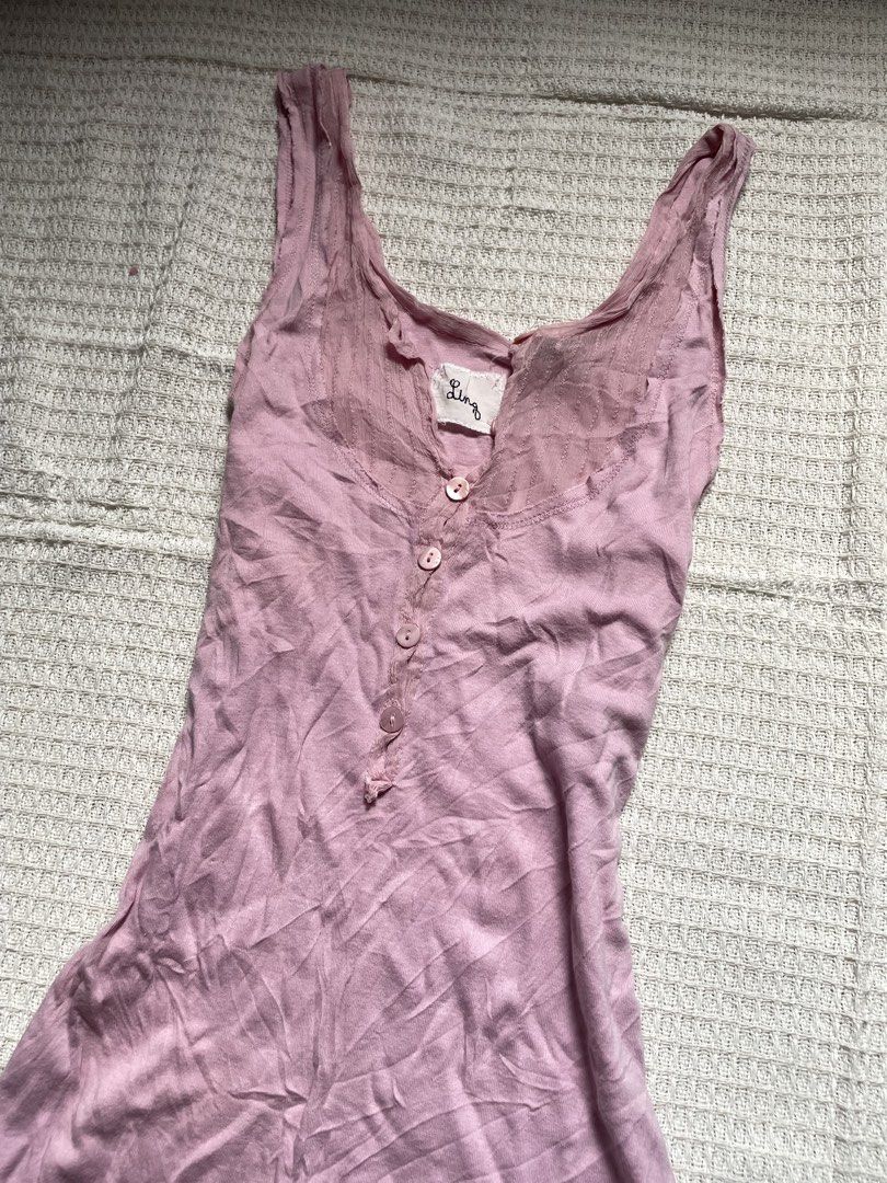 pink lace trim top (Category: Sleeveless) located in Meycauayan. Submitted by fae.trove (Listing ID 1466389059, Image 2). Description: .