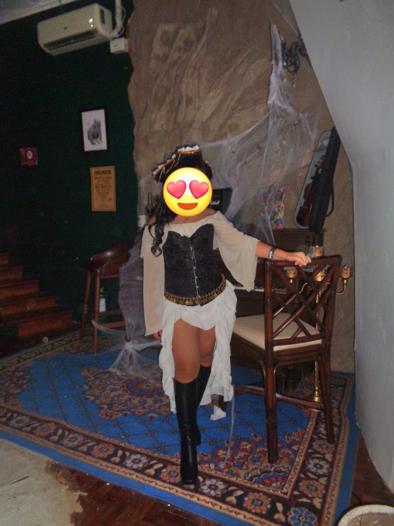 Pirate Inspired Costume for RENT (Category: Sets or Coordinates) located in Cebu City. Submitted by kitty_12345_ (Listing ID 1465912955, Image 1). Description: Inclusions - corset (M-L) - top shirt (S-M) - skirt - boots (38) - hat (for this kay i removed the design. You can make a new one but use glue stick lang) - coin belt Price: 600 for 2 days +50 per day if mag exceed MOD: Maxim or meetup in parkmall MOP: Cash or gcash, maya, mari.
