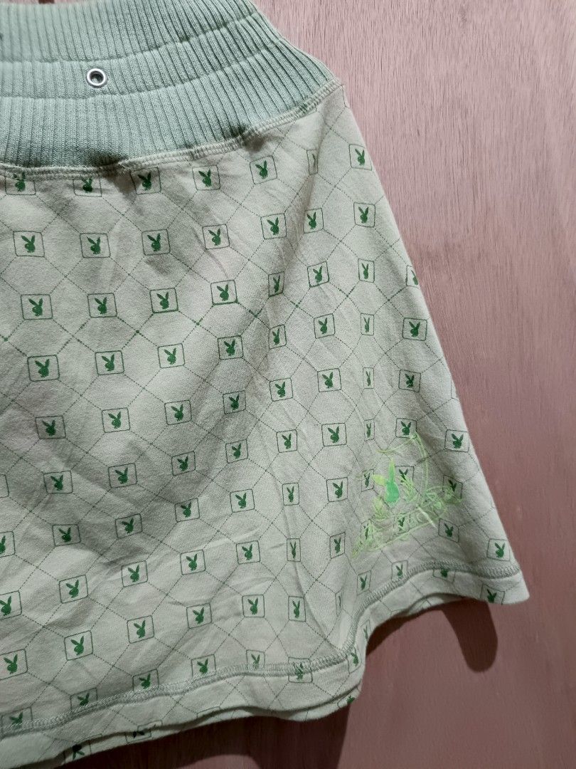 Playboy y2k skirt (Category: Skirts) located in Davao. Submitted by mln-boutique (Listing ID 1466473635, Image 2). Description: size -s good condition missing lace.