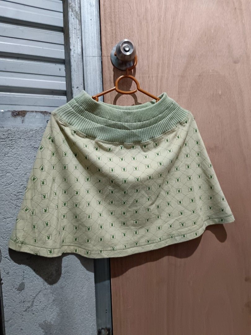 Playboy y2k skirt (Category: Skirts) located in Davao. Submitted by mln-boutique (Listing ID 1466473635, Image 3). Description: size -s good condition missing lace.