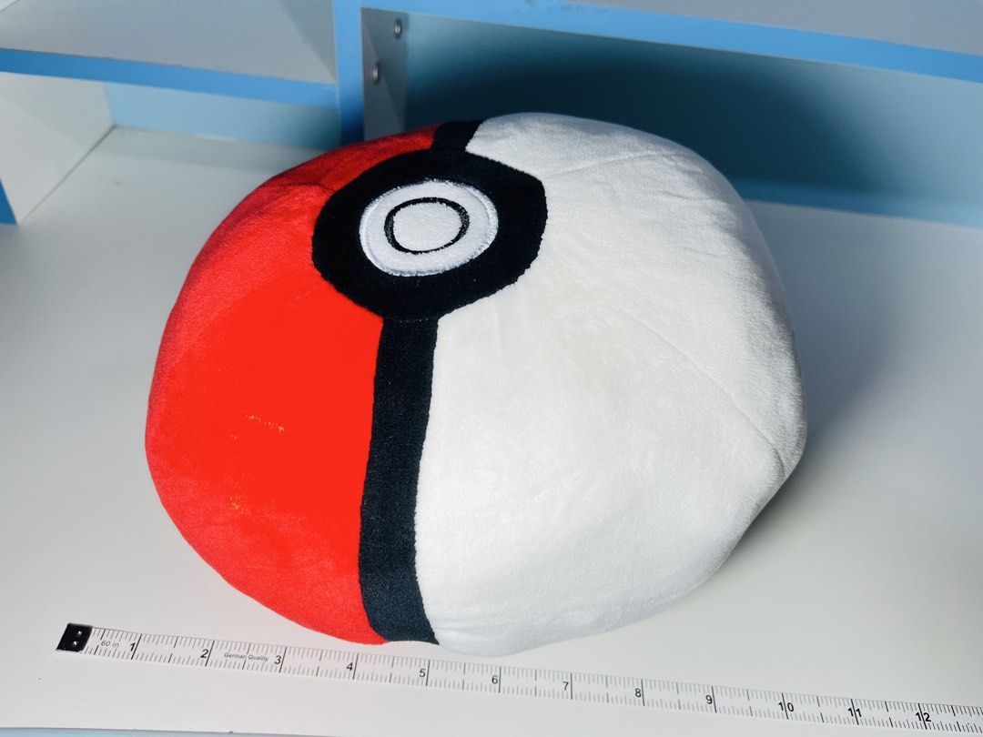 pokemon pokeball plushie (Category: Plushies & Soft Toys) located in Cainta. Submitted by jjsp_monsterhunting (Listing ID 1466428937, Image 2). Description: pokemon pokeball plushie approx 10 inches pokemon nintendo brand tag light fade issue stitch see last pic meet up pin loc cainta shipping options LALAMOVE✅ JNT✅.