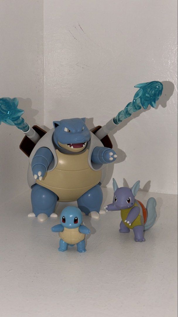 Pokemon Squirtle, Wartortle, Blastoise figures (Category: Action & Battle Toys) located in Davao. Submitted by troylance (Listing ID 1466387288, Image 2). Description: 🌟 Keeppley 🌟 Blastoise w/ Squirtle - ₱680 🌟 US Tomy 🌟 Wartortle - ₱500 ✨ WHAT YOU SEE IS WHAT YOU GET ✨ ✨ Preloved • Secondhand • Slightly Used ✨ Unless otherwise stated as sealed or brand new. 📌 PLEASE READ BEFORE PURCHASING ✅ Kindly make sure you are 100% decided before proc