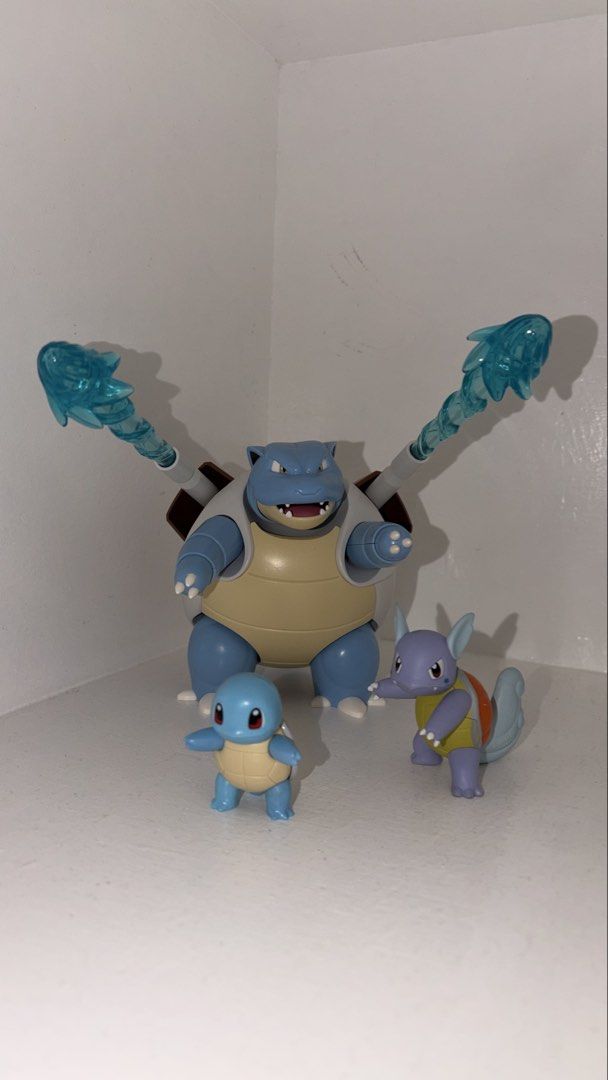 Pokemon Squirtle, Wartortle, Blastoise figures (Category: Action & Battle Toys) located in Davao. Submitted by troylance (Listing ID 1466387288, Image 3). Description: 🌟 Keeppley 🌟 Blastoise w/ Squirtle - ₱680 🌟 US Tomy 🌟 Wartortle - ₱500 ✨ WHAT YOU SEE IS WHAT YOU GET ✨ ✨ Preloved • Secondhand • Slightly Used ✨ Unless otherwise stated as sealed or brand new. 📌 PLEASE READ BEFORE PURCHASING ✅ Kindly make sure you are 100% decided before proc
