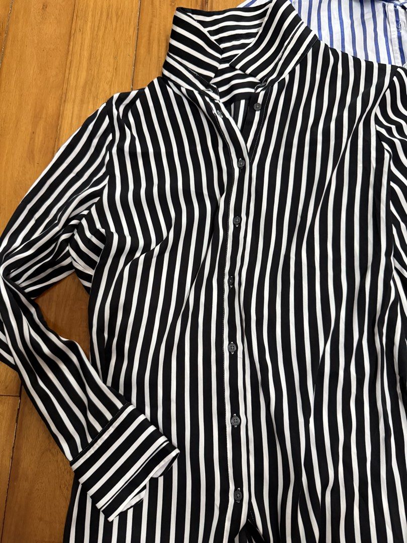Polo Long Sleeve Stripe Top (Category: Blouses) located in Manila. Submitted by a.c.shop (Listing ID 1466350909, Image 2). Description: Price is each Size small Long sleeve - 180 Short sleeve - 100.