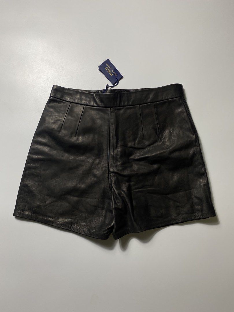 Polo Ralph Lauren Leather Short (Category: Shorts) located in Tacloban City. Submitted by kanye_east1 (Listing ID 1466482481, Image 1). Description: Details 28-30 waist 15 length 15 hem Size 6 on tag Deadstock No issue .