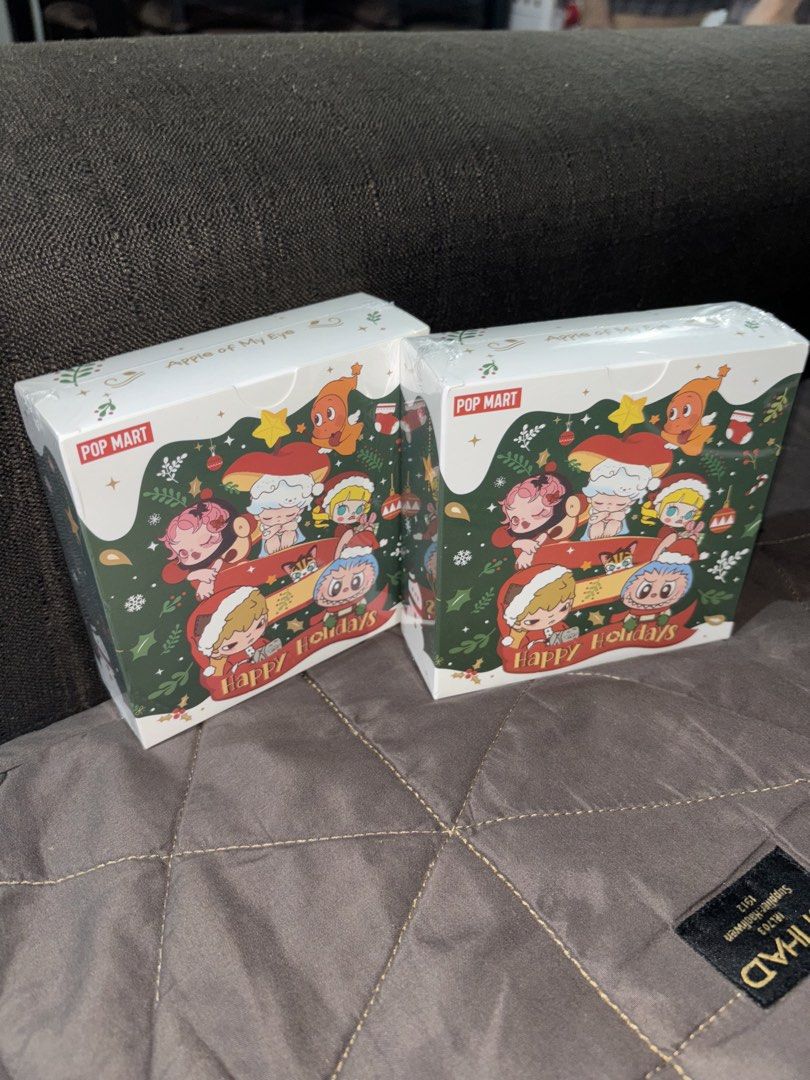Popmart Christmas Greeting Cards (Category: Designer & Blind Box Toys) located in Manila. Submitted by shopiness___ (Listing ID 1439247262, Image 1). Description: available 2 boxes.