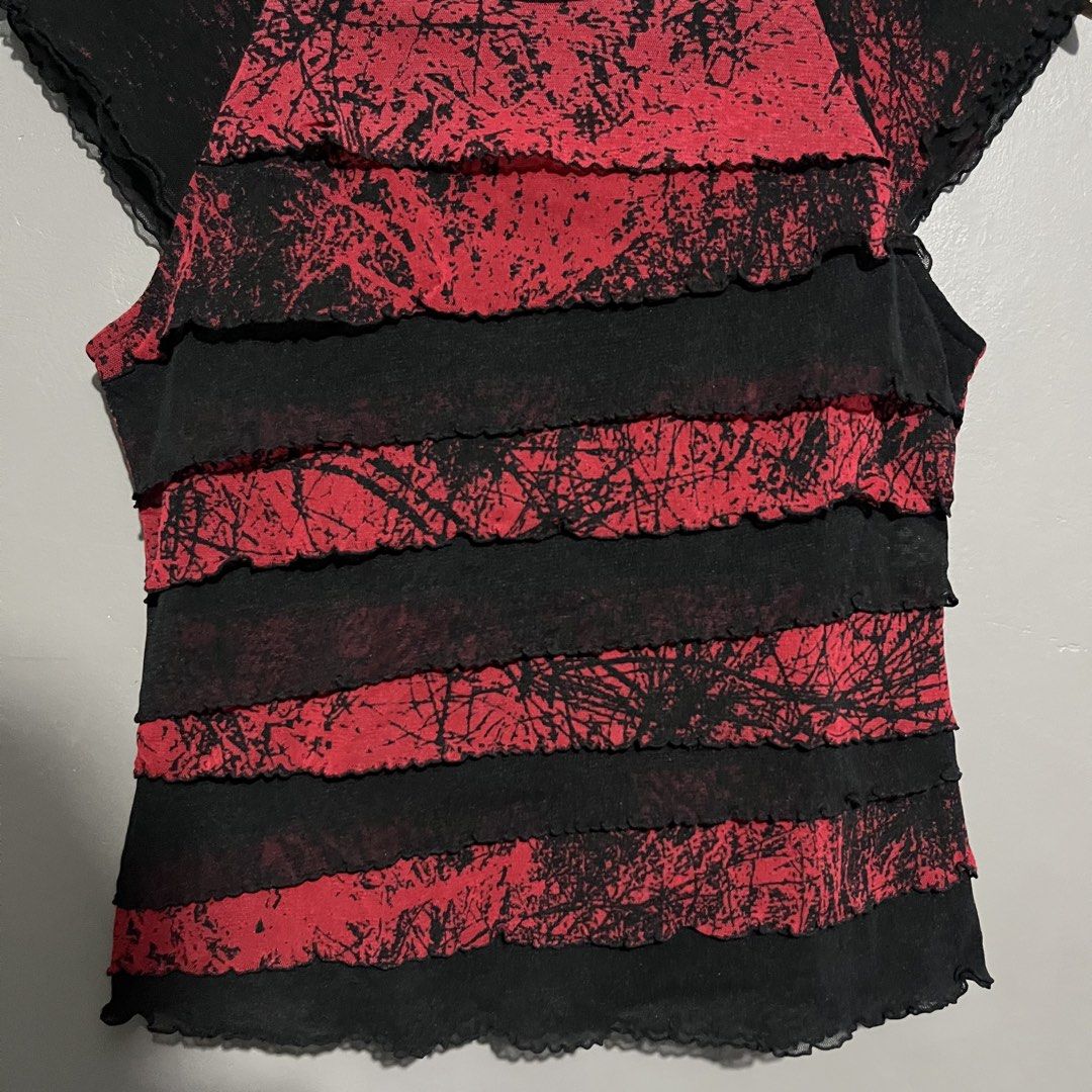 Posiv Striped ruffle tree branch graphic (Category: Shirts) located in Calauan. Submitted by randomthrift.womens (Listing ID 1466356416, Image 3). Description: .