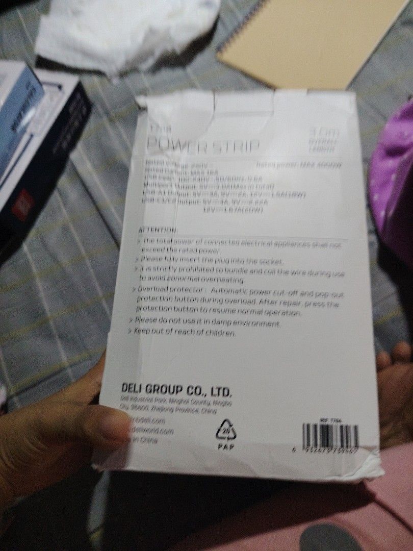 Powerstrip (Category: Electrical, Adaptors & Sockets) located in Manila. Submitted by lovesagadgets (Listing ID 1466385209, Image 3). Description: T764 powers trip extension.