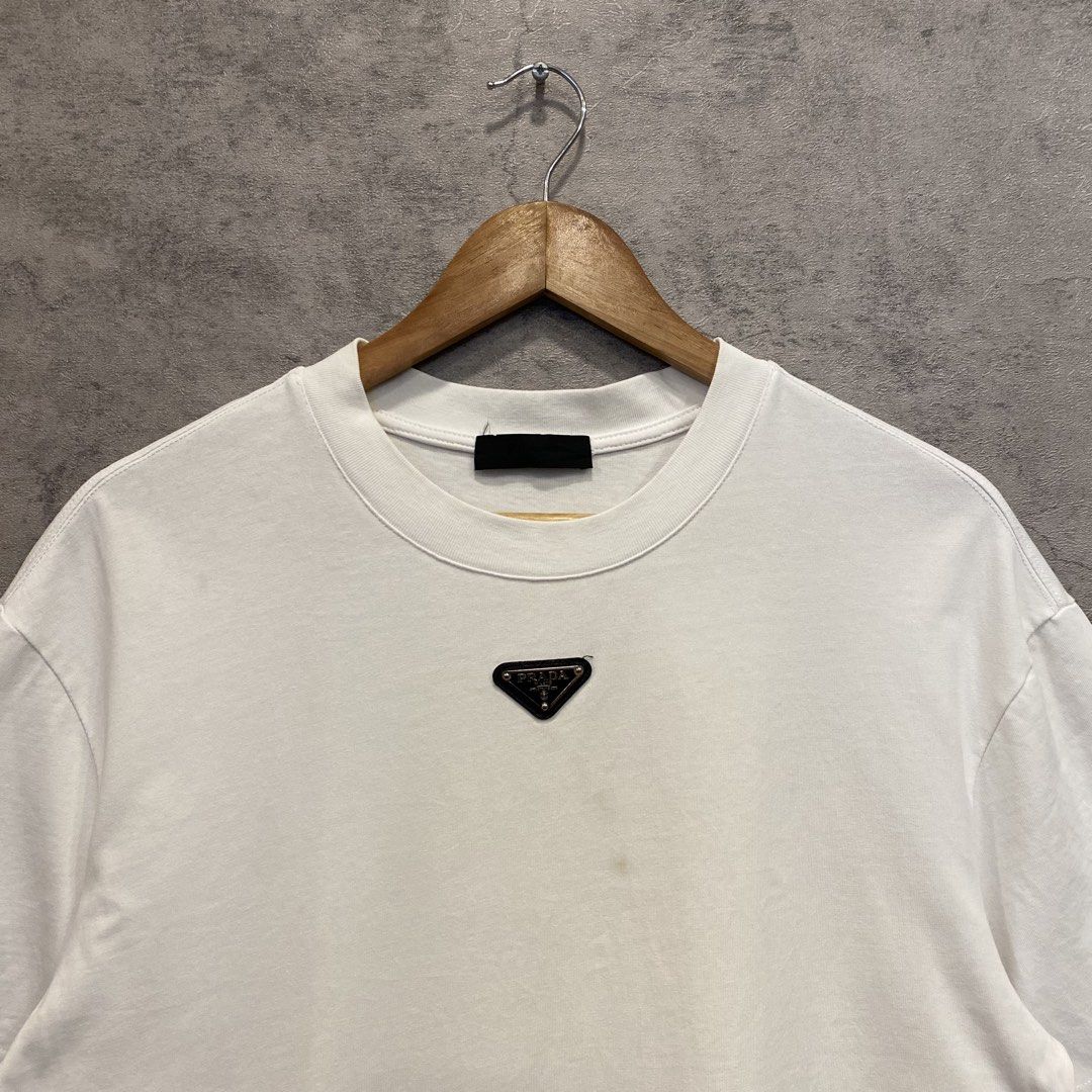 Prada Mid Emblem Tee (Category: Luxury Apparel) located in Quezon City. Submitted by rebirthalley (Listing ID 1466514900, Image 2). Description: Excellent Need wash only.