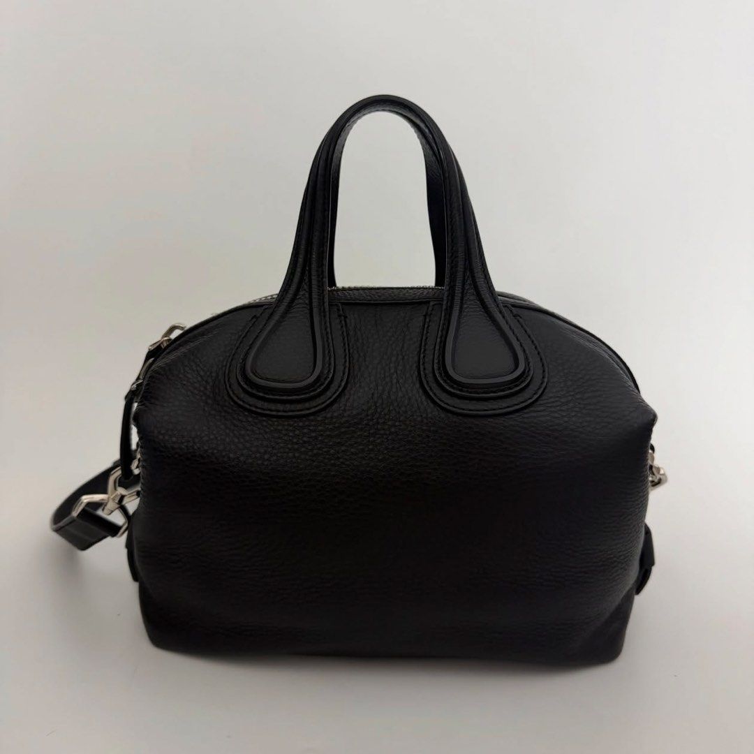 Preloved Givenchy Nightingale Small (Category: Luxury Bags & Wallets) located in Taguig. Submitted by anniething.goes (Listing ID 1466559770, Image 1). Description: Preloved in excellent condition Rank A Small grained leather / BLACK NO INCLUSIONS GUARANTEED AUTHENTIC!!.