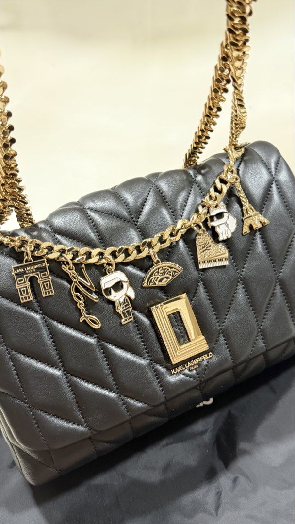 Preloved Karl Lagerfeld sling bag (Category: Luxury Bags & Wallets) located in San Pedro. Submitted by rfvpm (Listing ID 1466444772, Image 2). Description: Preloved Karl Lagerfeld Lafayette sling bag. In very good coniditon. Like new. P5000 plus shipping. Complete inclusion..