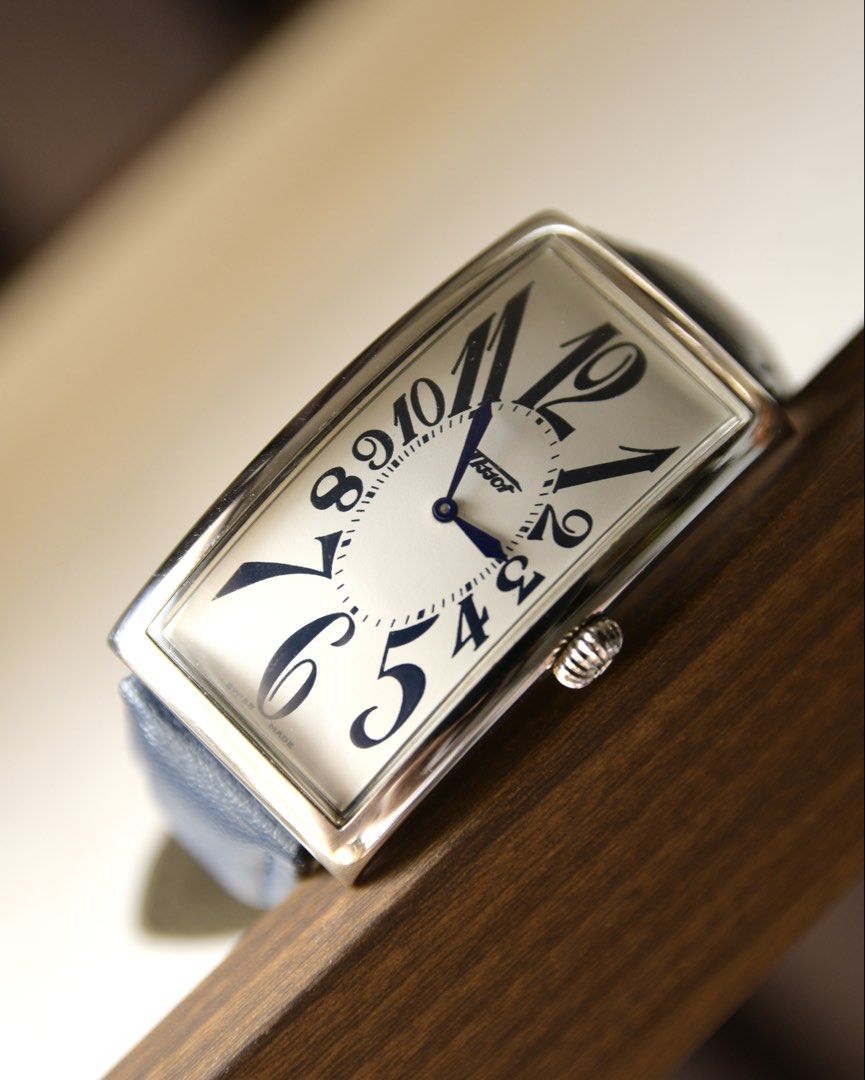 Pre-owned Vintage Tissot Heritage Centenary Edition (Category: Luxury Watches) located in Quezon City. Submitted by watchcollective.ph (Listing ID 1466442329, Image 2). Description: Tissot Heritage Centenary Edition Unisex ₱22,800 Reference: Z181 Year: 2000s Case Size: 49 x 27mm Movement: Quartz Pre-owned. Very good condition. Original clasp. Comes with replacement box and aftermarket strap. Market Value: ₱30,000+.