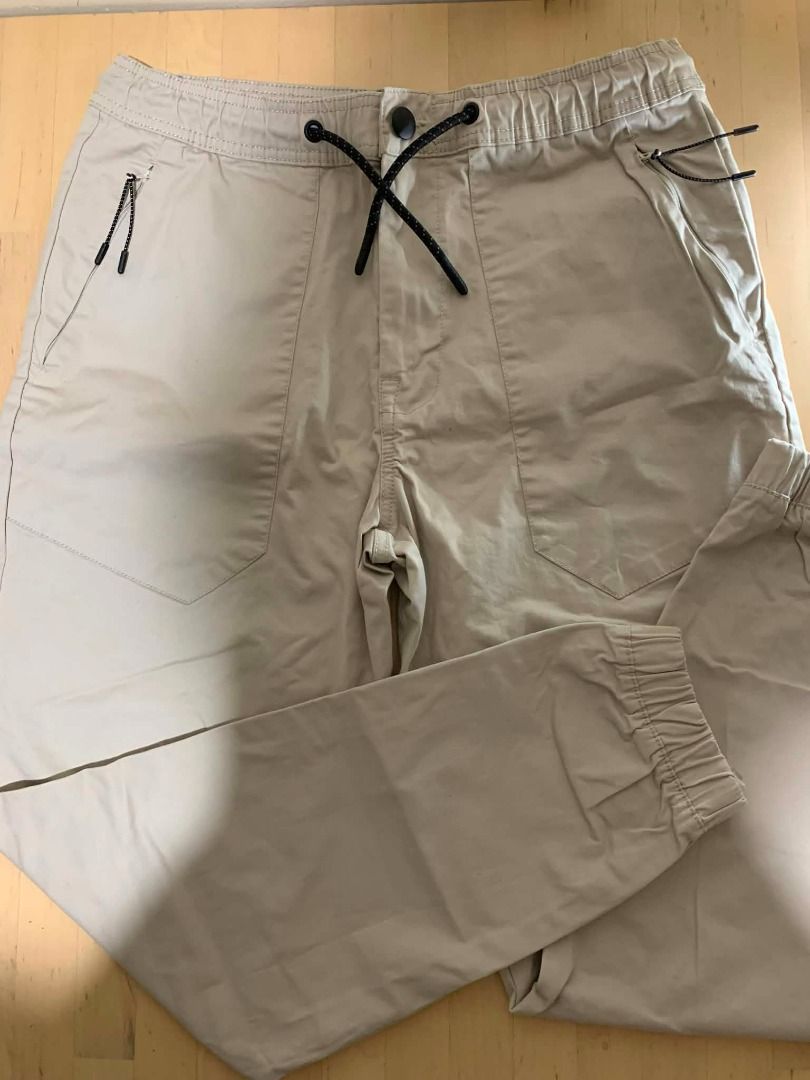 Primark Denim Co. Cuff Jogger Pants – Beige – Size Large (Category: Other Bottoms) located in Manila. Submitted by musedeclutters (Listing ID 1466468931, Image 1). Description: Primark Denim Co. Cuff Jogger Pants Size: Large (L) Color: Beige / Stone • Elastic waistband with adjustable drawstring • Button + zip fly • Multiple pockets with zip details • Jogger-style tapered fit • Comfortable cotton-blend fabric.