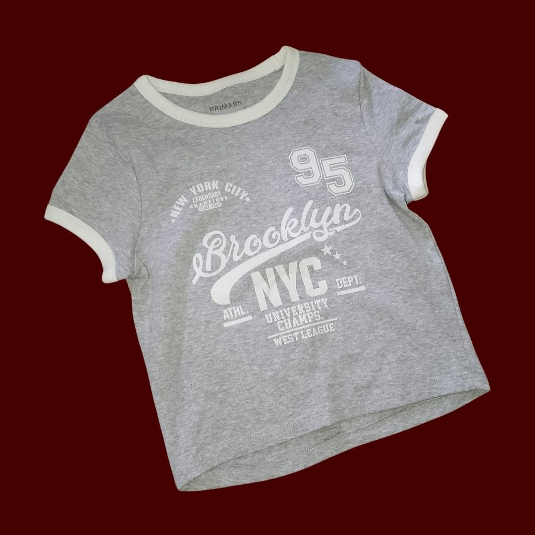 Primark NYC Croptop (Category: Shirts) located in Rodriguez. Submitted by micscloset___ (Listing ID 1466526793, Image 1). Description: - size: xs to small - brand new.