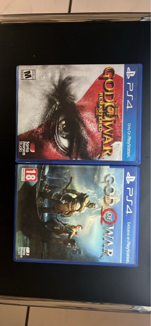 PS4 GOD OF WAR SERIES (Category: PlayStation) located in Manila. Submitted by utoy9 (Listing ID 1466478366, Image 1). Description: PS4 GAMES GOD OF WAR III-550 GOD OF WAR 2018-650 As Pack 1,100 NORTHCALOOCAN AREA CAN DO TESTING ALL GOOD AND WORKING LALAMOVE/MEETUP AROUND ZABARTE.