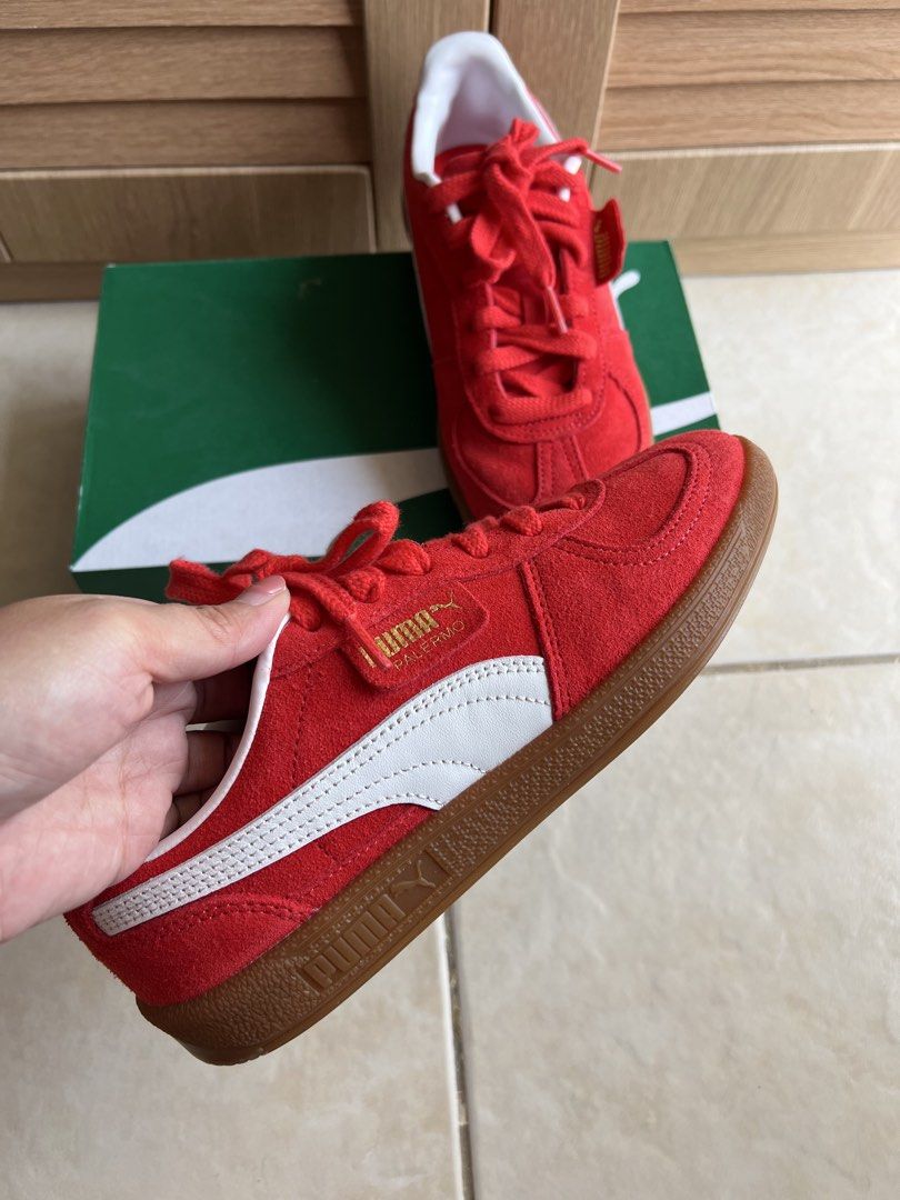 Puma Palermo (Category: Sneakers) located in Cebu City. Submitted by barbiejenz_cat (Listing ID 1466405342, Image 2). Description: Used once in our Korea Trip last June this year. Size 6.5 or 23.5cm Complete inclusions.