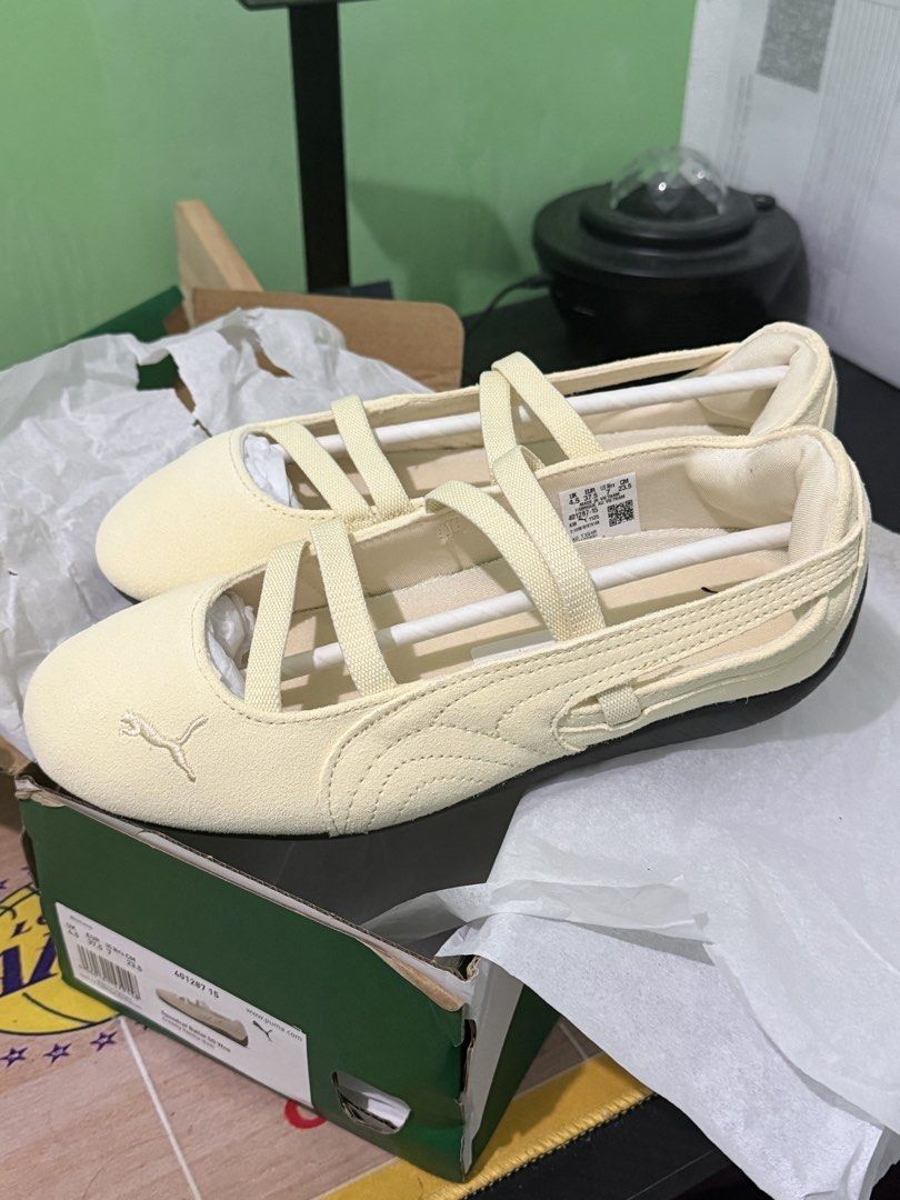 Puma Speedcat Ballet (Category: Sneakers) located in Manila. Submitted by iahprncp_ (Listing ID 1466478490, Image 1). Description: Bought this for Php 5,200, selling for only Php 4,000. Nego for sure buyer. BRAND NEW: Speedcat Ballet (Never Worn!) Color: Creamy Vanilla-Gum Size: Us Women 7 (23.5 cm) RFS: Wrong Size Location: Taytay, Rizal — Can do meet up or delivery via Lalamove (if Lalamove, payment first)..