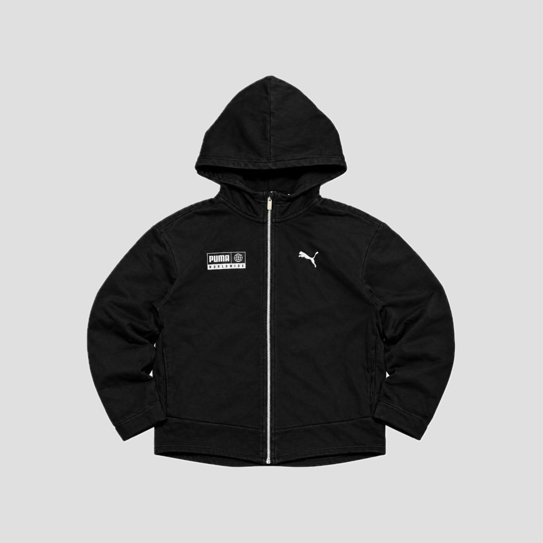 puma zip up hoodie (Category: Hoodies) located in Bacoor. Submitted by striped_boyz (Listing ID 1466423922, Image 1). Description: puma zip up hoodie 20W 22L 9/10 condition issue: cut tag 499 free shipping.