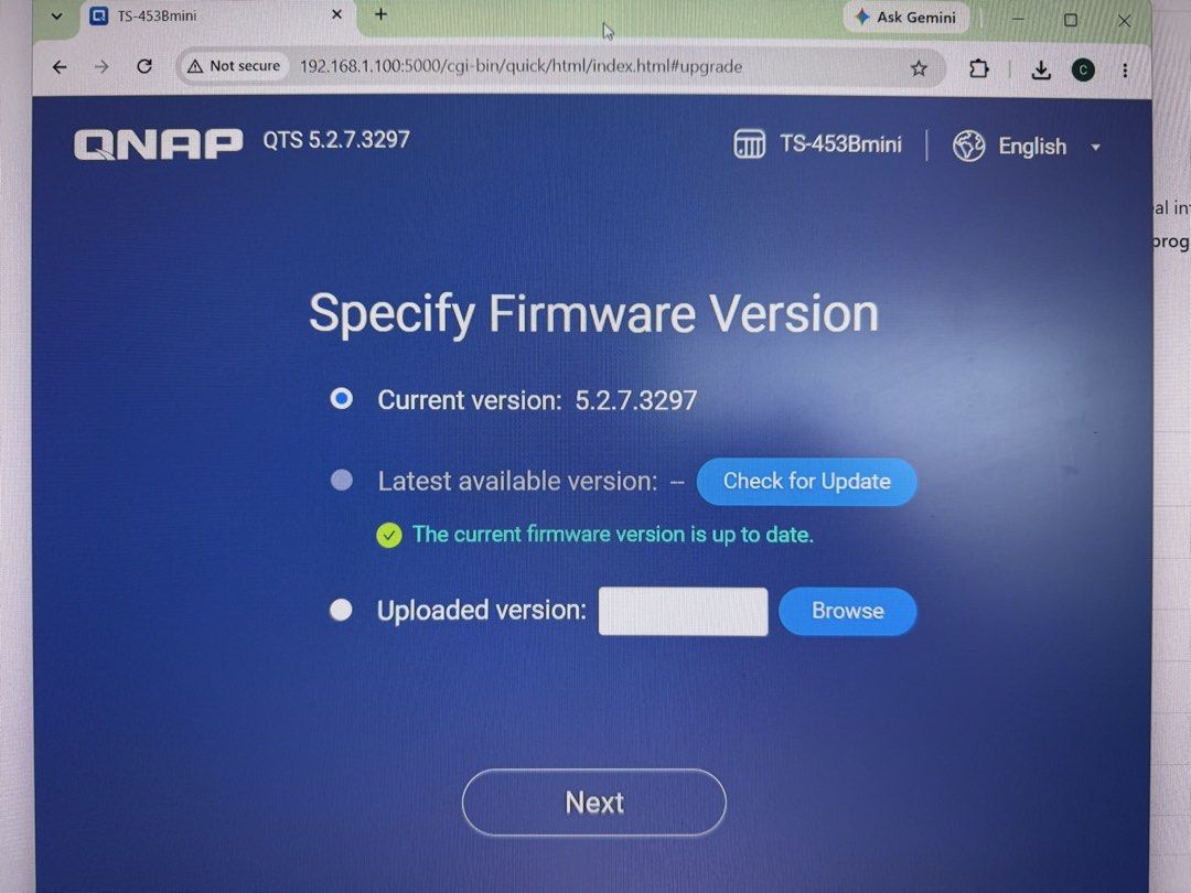 QNAP TS-453Bmini NAS 網絡儲存伺服器 （分類：硬碟及儲存器）位於 Hong Kong。 由 ngkong2003 提交（商品編號 1466363849，圖片 3）。簡介： 放部 QNAP TS-453Bmini 4-bay NAS，行緊 QTS 5.2.7 系統，運作正常。機身有正常使用痕跡，唔合完美主義者，腳墊甩咗，企唔穩，要搵另一啲墊高。跟火牛同電線，冇硬碟，無保養。天水圍或荔枝角交收。