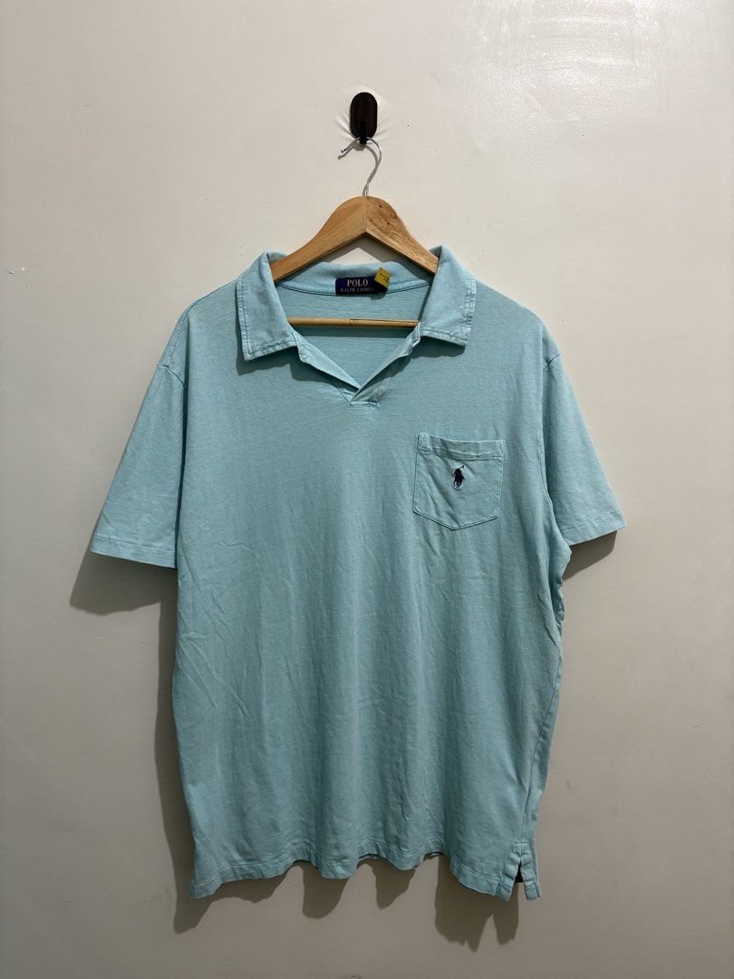 Ralph Lauren Polo Shirt (Category: Tshirts & Polo Shirts ) located in Cabiao. Submitted by thelifeofgelo (Listing ID 1466442838, Image 1). Description: Ralph Lauren Polo Shirt Size: Large Width: 22 Length: 29 Color rate: 9.5/10 Issue: Unnoticeable pinhole beside the chest pocket Condition: Very good Price: 450 + shipping fee.