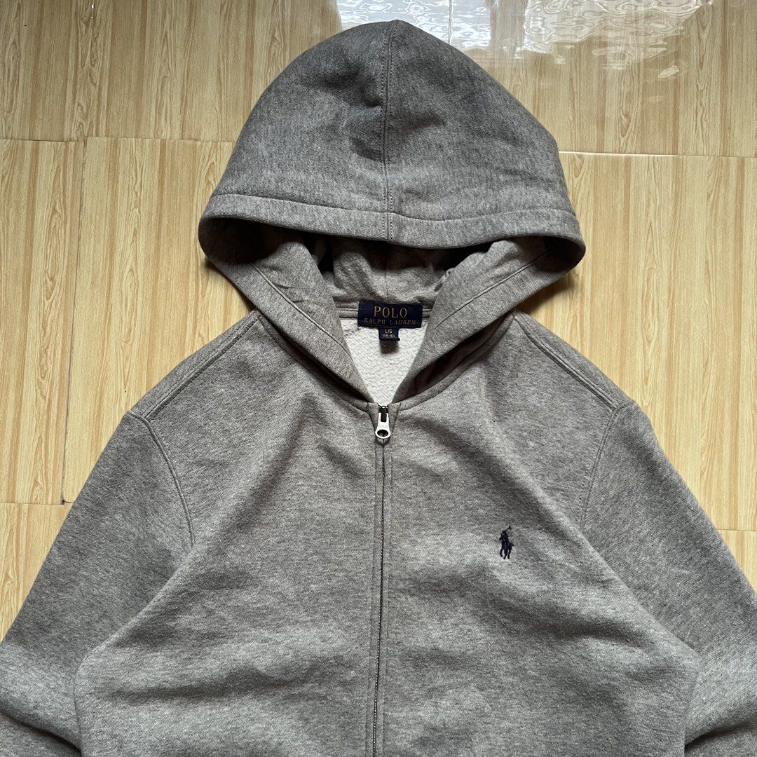 Ralph Lauren Pullover zip up hoodie (Category: Hoodies) located in Hagonoy. Submitted by ianthrift_ph (Listing ID 1466527911, Image 3). Description: complete tags/authentic size large youth on tag 20 width, 26 length excellent condition color rate 9/10 no issue.