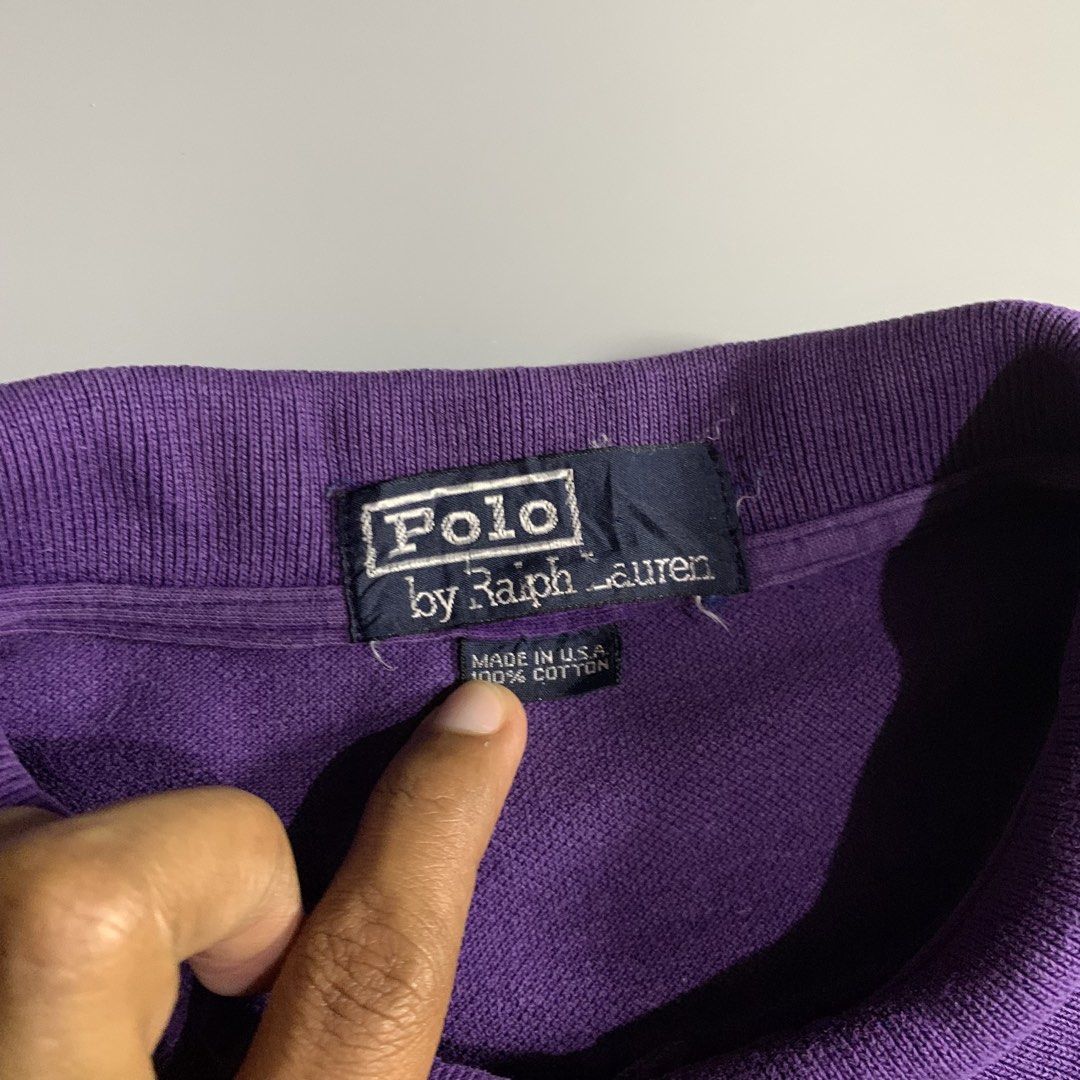 Ralph lauren purple & white pony (Category: Tshirts & Polo Shirts ) located in Davao. Submitted by jandyfuert21303 (Listing ID 1466499356, Image 3). Description: Excellent condition Good for psg No issues 21x30.5 9/10.