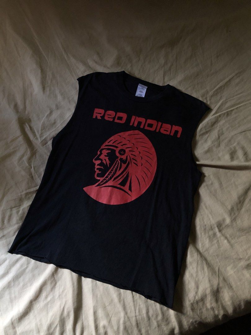 Red Indian Muscle Tee (Category: Formal Shirts) located in Muntinlupa City. Submitted by josh_fitsnfinds (Listing ID 1466405365, Image 1). Description: good as new.