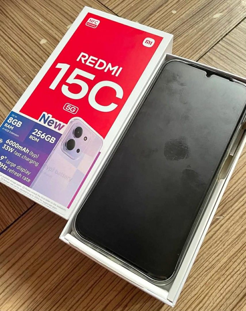 Redmi 15c 5G (Category: Xiaomi) located in Manila. Submitted by happyearth_17e07f (Listing ID 1466476467, Image 2). Description: For sale redmi 15c 5G complete good as new. mall srp 9m selling price 7k.