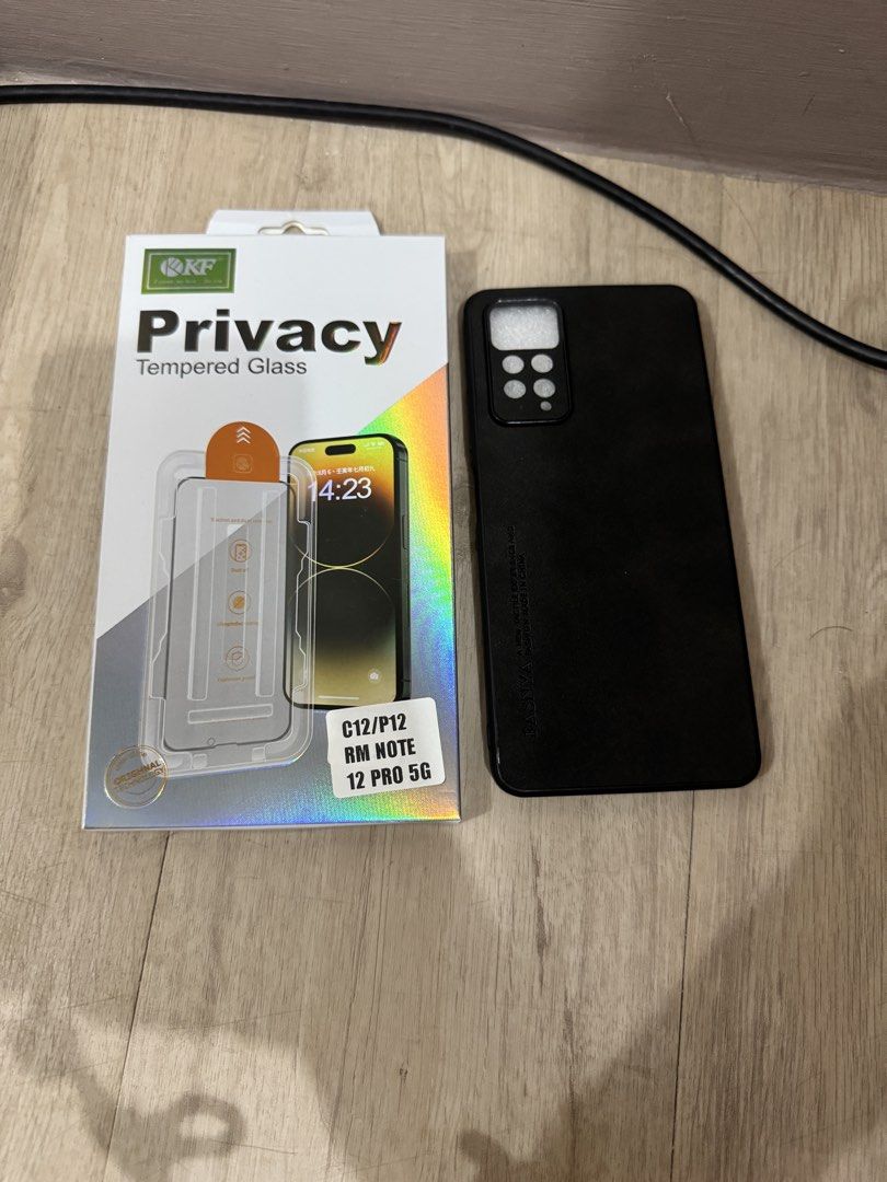 Redmi Note 12 pro 5G case & tempered glass (Category: Cases & Sleeves) located in Paranaque City. Submitted by wolf5037 (Listing ID 1466341601, Image 1). Description: Declutter -will accept any decent offer.