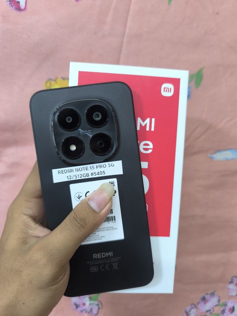 REDMI NOTE 15 PRO 5G 12/512GB COMPLETE (Category: Xiaomi) located in San Juan City. Submitted by ABTGadgets (Listing ID 1466493730, Image 1). Description: SALE OR SWAP SA LOWER + CASH 16,500 NEGOTIABLE GLOBAL VARIANT OPENLINE ANY SIM MAKINIS / NO DENTS NO HIDDEN ISSUE TEST TO SAWA QUICK SPECS:📱 Dimensity 7400 ultra Amoled 120Hz Water resistant Main camera 200mp Front camera 20mp 4K 30FPS video 6580mAh battery 45w charger INCLUSION:UNIT,CHARGER,C