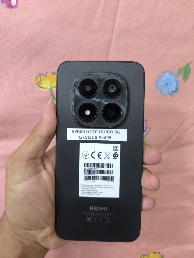 REDMI NOTE 15 PRO 5G 12/512GB COMPLETE (Category: Xiaomi) located in San Juan City. Submitted by ABTGadgets (Listing ID 1466493730, Image 2). Description: SALE OR SWAP SA LOWER + CASH 16,500 NEGOTIABLE GLOBAL VARIANT OPENLINE ANY SIM MAKINIS / NO DENTS NO HIDDEN ISSUE TEST TO SAWA QUICK SPECS:📱 Dimensity 7400 ultra Amoled 120Hz Water resistant Main camera 200mp Front camera 20mp 4K 30FPS video 6580mAh battery 45w charger INCLUSION:UNIT,CHARGER,C