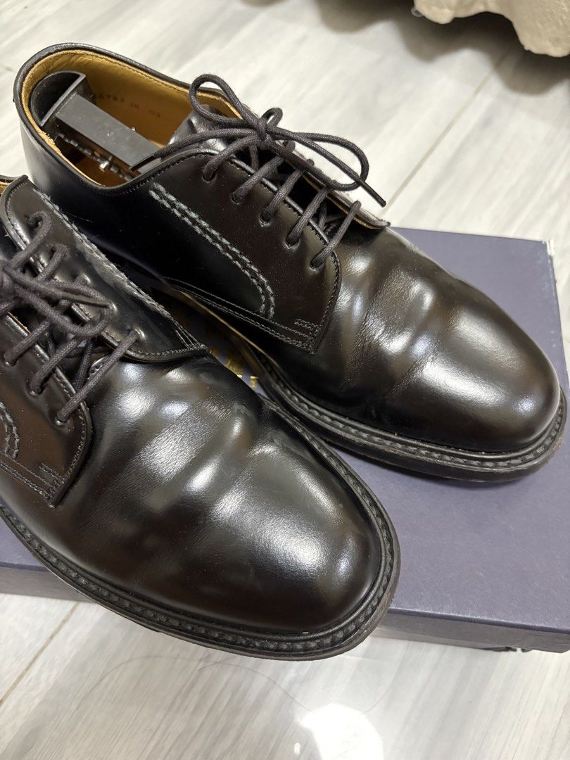 Regal derby shoes (Category: Dress Shoes) located in Paranaque City. Submitted by arcvintage (Listing ID 1466464395, Image 2). Description: Regal derby shoes - Style: Black leather derby shoes - Size: 25EE - Details: Smooth leather upper, traditional lace-up closure, welted sole construction - Condition: Minimal wear on uppers and outsoles, clean interior lining .
