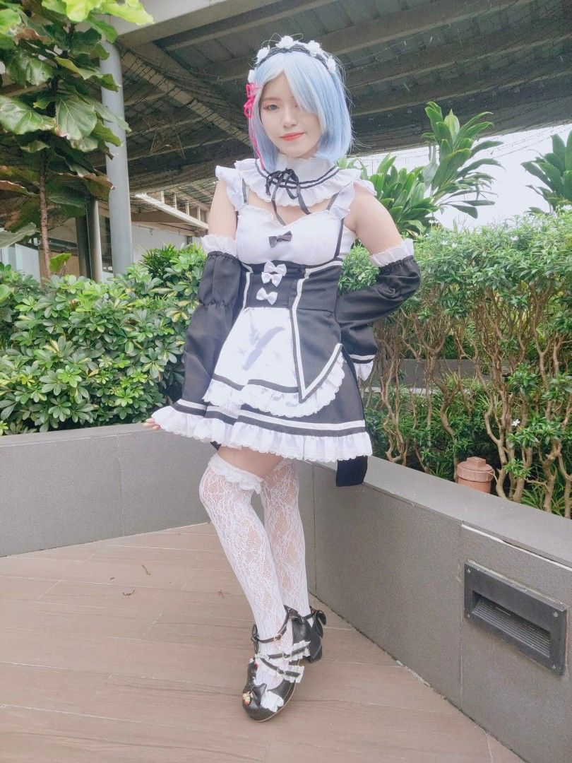 Rem costume cosplay anime Re Zero (Category: Sets or Coordinates) located in Pateros City. Submitted by soshifem (Listing ID 1466500351, Image 2). Description: size XS-SMALL costume + headband only NO WIG high quality MTO.