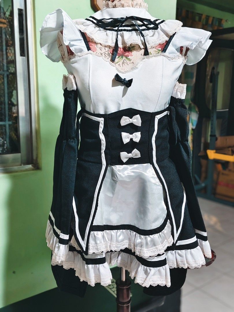 Rem costume cosplay anime Re Zero (Category: Sets or Coordinates) located in Pateros City. Submitted by soshifem (Listing ID 1466500351, Image 3). Description: size XS-SMALL costume + headband only NO WIG high quality MTO.