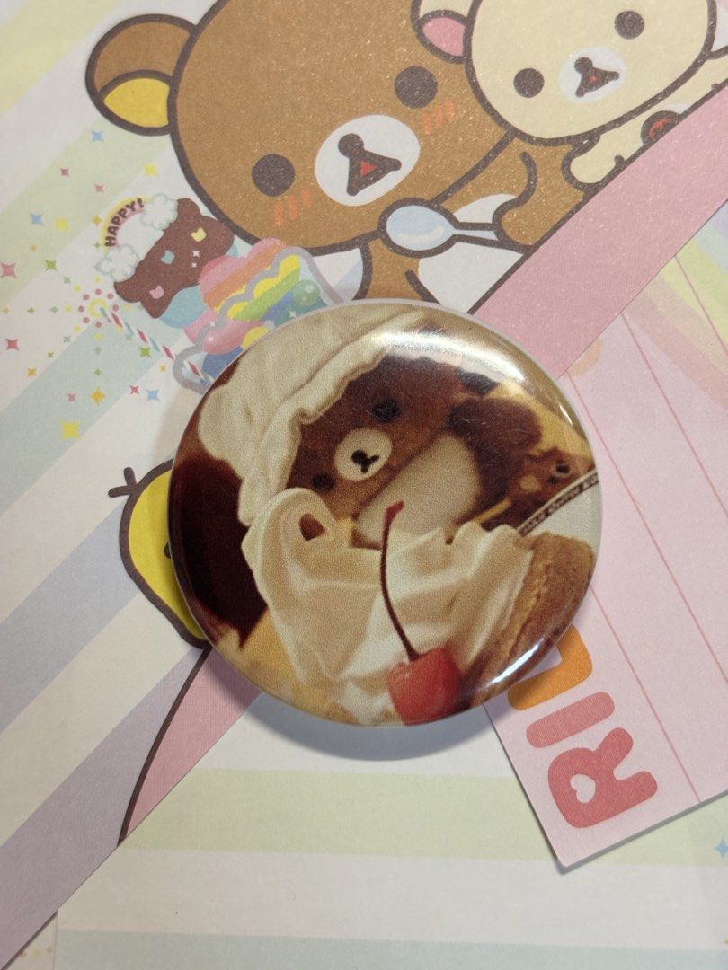 Rilakkuma Ice Cream Badge Pin (Category: Action & Battle Toys) located in San Juan City. Submitted by glitznpops.ph (Listing ID 1466418094, Image 1). Description: .