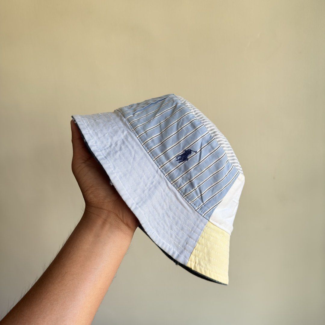 Rl bucket hat patchwork (Category: Caps & Hats) located in Quezon City. Submitted by toomuchpain (Listing ID 1466559240, Image 1). Description: Good condition No issue.