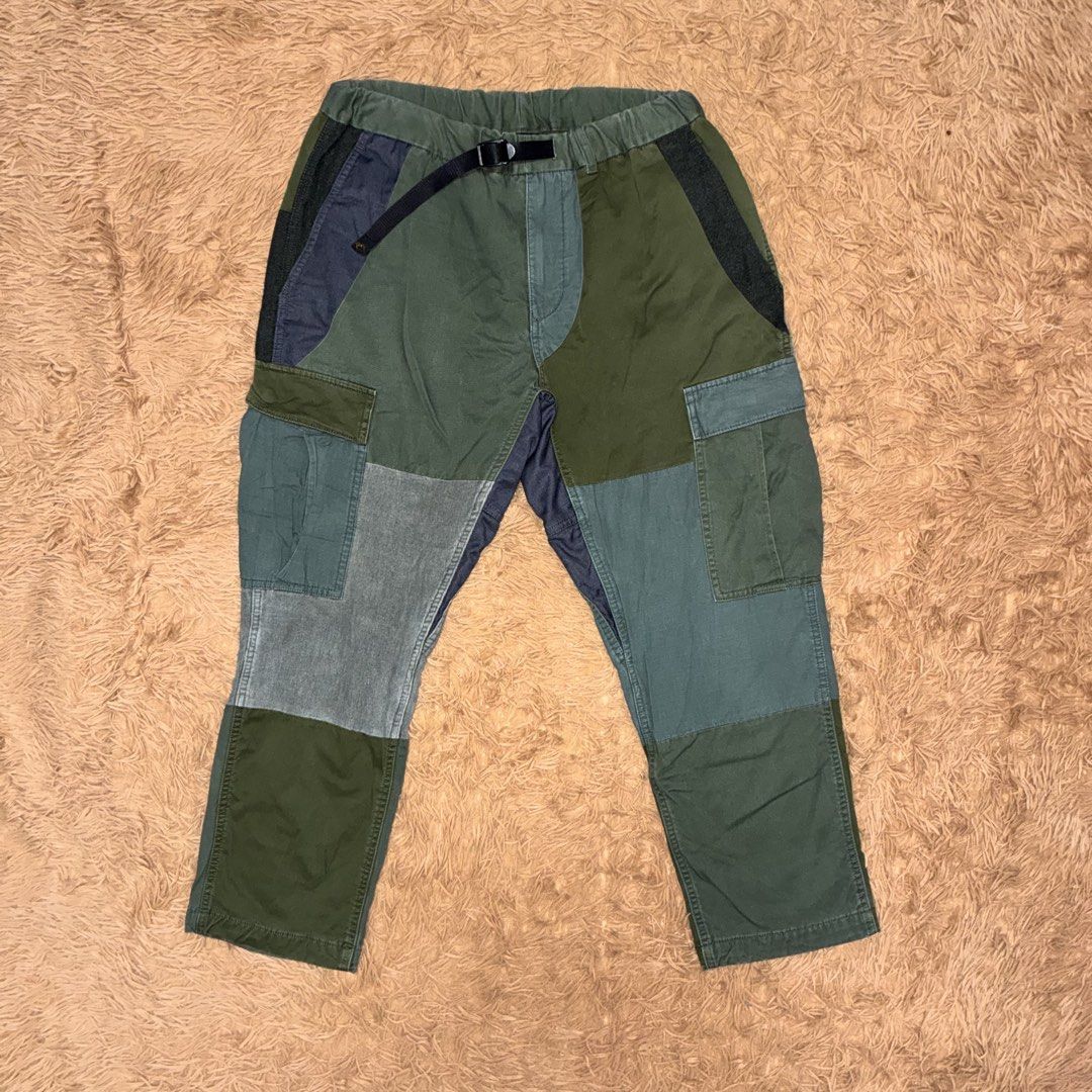 Rokx Patchwork Cargo Pants (Category: Jeans) located in Nabua. Submitted by elevadoray (Listing ID 1466441989, Image 1). Description: Rokx Patchwork Cargo Pants Medium (32 - 34 Waistline) (36 Inches Length) Excellent Condition (10/10) P1,000.