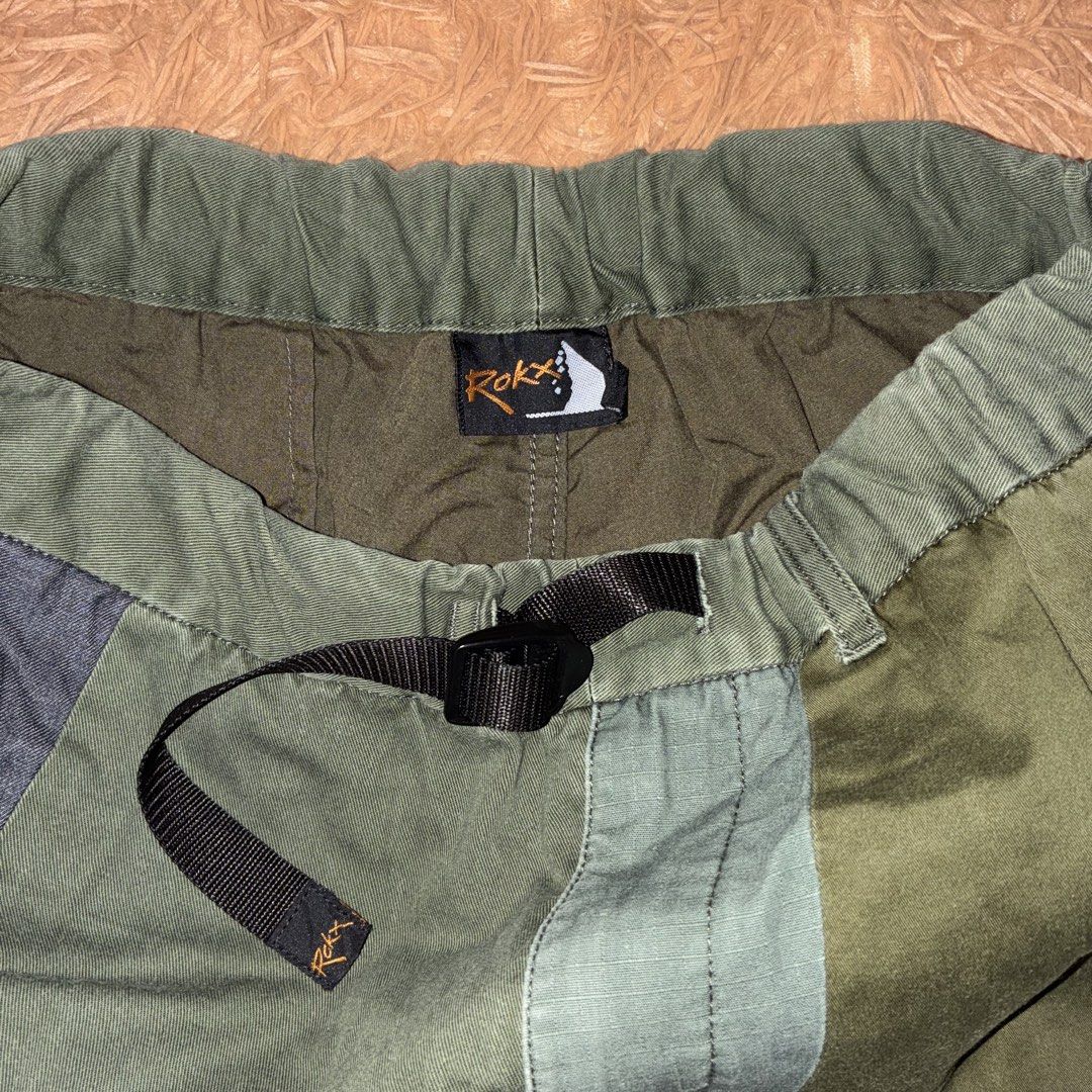 Rokx Patchwork Cargo Pants (Category: Jeans) located in Nabua. Submitted by elevadoray (Listing ID 1466441989, Image 3). Description: Rokx Patchwork Cargo Pants Medium (32 - 34 Waistline) (36 Inches Length) Excellent Condition (10/10) P1,000.