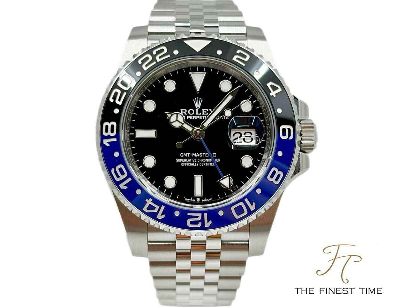 Rolex GMT-Master II 126710BLNR Batgirl 126710BLNR Jubilee Batgirl 126710 _ Sept 2026 (Category: Watches) located in Singapore. Submitted by thefinesttime (Listing ID 1466442248, Image 1). Description: Model: Rolex GMT-Master II Reference: 126710BLNR Case Diameter: 40MM Dial Color: Black Material: Steel Bezel Material: Ceramic Bracelet Material: Steel Series: Alphanumeric New or Used: New Box & Paper: Yes,full set with white tag Date of Purchase: 