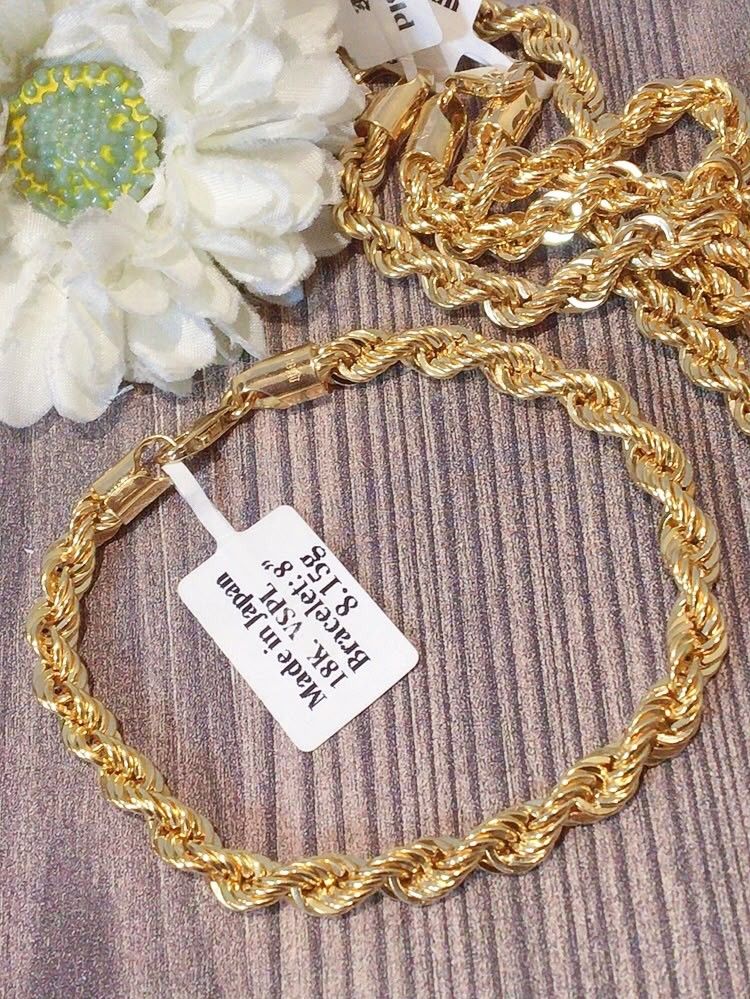 rope bracelet 18k gold (Category: Bracelets) located in Manila. Submitted by primejewelry (Listing ID 1466464831, Image 1). Description: .