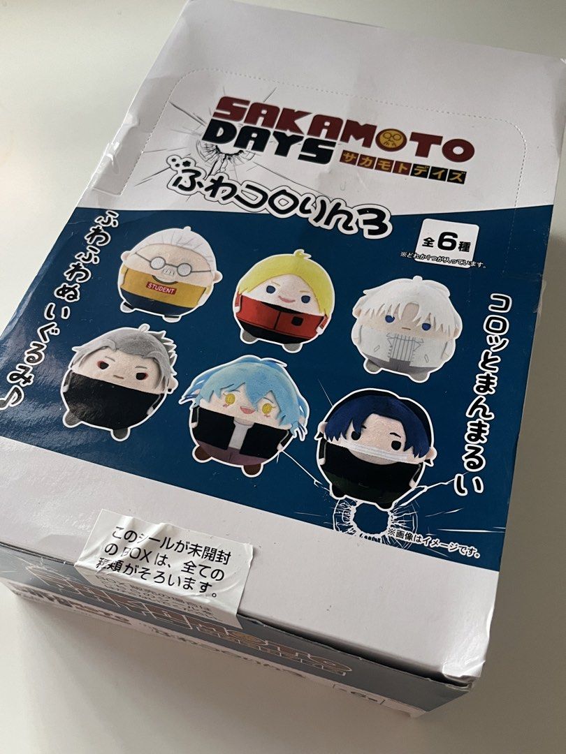Sakamoto Days FuwaKororin 3 | Per Box (Category: Plushies & Soft Toys) located in Cainta. Submitted by nitro_ups (Listing ID 1466412038, Image 1). Description: Selling P600 per unopened blind box - Sakamoto Days Fuwa Kororin Vol. 3 plush - Brand new, unopened full blind box containing all 6 characters - Super cute and fluffy, perfect for anime fans and collectors - Ready to ship - Feel free to send a message for inquiries!.